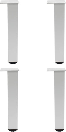 4 Pack Adjustable Furniture Legs, 300mm/12'' Silver Aluminum Alloy Support Feet Heavy Duty Replacement Legs for Sofa Bed Desk TV Cabinet Couch Coffee Table Sideboards Cupboard Dresser