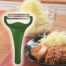 Nonoji MAX Cabbage Peeler and Shredder with Non-Slip Handle, Julienne, 2 Sharp Blades for Vegetable Peeling, Kitchen, Dark Green Green