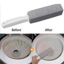 Pumice Toilet Brush for Toilet Bowl Cleaning Limescale Removal Gray 3.8x3.8x23.5cm