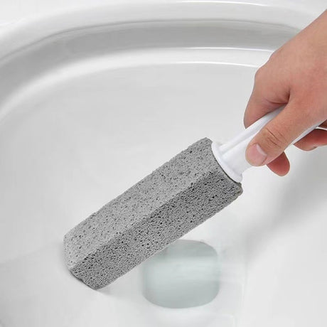 Pumice Toilet Brush for Toilet Bowl Cleaning Limescale Removal Gray 3.8x3.8x23.5cm