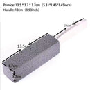 Pumice Toilet Brush for Toilet Bowl Cleaning Limescale Removal Gray 3.8x3.8x23.5cm