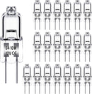 G4 Halogen Lamps 10W 12V Warm White 20-pack Compatible Lighting Fixtures