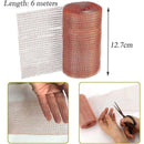 Knitted Copper Mesh Roll 6m Garden Protection Against Snails Mice Birds Nematodes