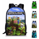 Minecraft Backpack for Kids School Student Bag