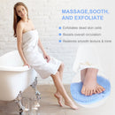 Foot Scrubber Mat with Suction Cups for Shower and Bathroom, Non-Slip Foot Cleaning Massage Mat, Blue