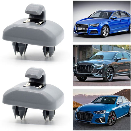 Sun Visor Clip Holder Compatible with Audi A1 A3 A4 A5 Q3 Q5 B6 B7 B8 - 2 Pack