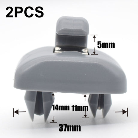 Sun Visor Clip Holder Compatible with Audi A1 A3 A4 A5 Q3 Q5 B6 B7 B8 - 2 Pack