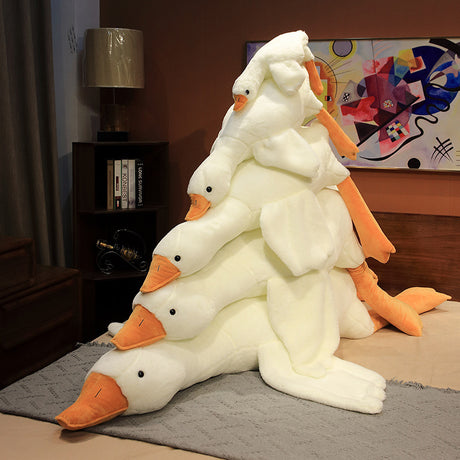 Giant White Goose Plush Pillow 130cm Stuffed Animal