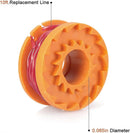 Worx 20V Trimmer Line 12-Pack, Durable Replacement Spool Compatible with Worx, for Pool Cover and Edge Trimmers, Improved Cutting Speed
