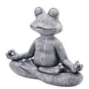 Meditating Frog Garden Statue Outdoor Decoration Resin Ornament for Courtyard Design