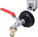 IBC Tank Tap 1000L with S60x6 Thread and Garden Hose Connector