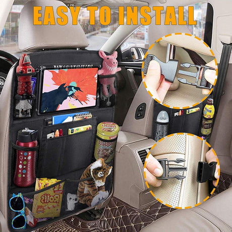 Universal Car Back Seat Tablet Holder 2-Pack Black