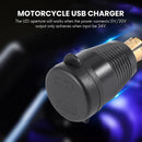 Motorcycle Waterproof Charger with QC3.0 USB and Type C 30W Power Delivery DIN Connector Socket