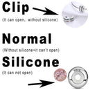 925 Sterling Silver Charms Safety Chain Silicone Stopper Jewelry Making for Bracelet Diy PTC512