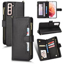 Samsung Galaxy S21 5G Case Magnetic Leather Wallet Compatible with Samsung Card Holder Protective Cover