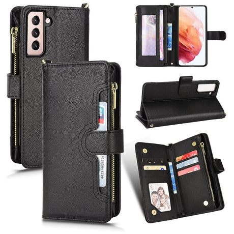 Samsung Galaxy S21 5G Case Magnetic Leather Wallet Compatible with Samsung Card Holder Protective Cover
