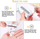 Stainless Steel Toothpaste Tube Clips 6 pcs Metal Toothpaste Tube Clip