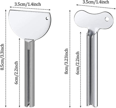 Stainless Steel Toothpaste Tube Clips 6 pcs Metal Toothpaste Tube Clip
