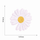 12 Pieces Sunflower Floral Embroidered Iron-on Sew-on Fabric Patches for Clothes Jeans Hats Backpacks