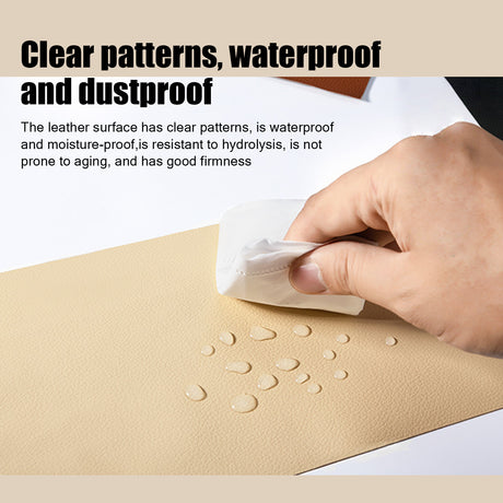 Faux Leather Repair Patch Self-Adhesive Black 50x138 cm