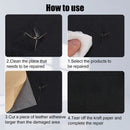 Faux Leather Repair Patch Self-Adhesive Black 50x138 cm