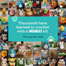 Woobles crochet set for beginners penguin compatible with Shark Tank