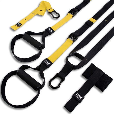 TRX All-in-One Suspension Trainer Home Gym System with TRX Training Club Access Compatibility WELLNGS