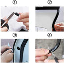 Edge Protection Rubber Pipe Tape Clamp 10M Black Compatible with Edge Profile