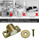 4 pcs Cabinet Door Magnets with Washers and Screws - Magnetic Door Lock \u0026 Closer for Wardrobe Cupboard Furniture