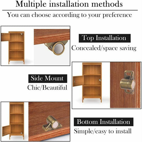 4 pcs Cabinet Door Magnets with Washers and Screws - Magnetic Door Lock \u0026 Closer for Wardrobe Cupboard Furniture