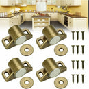 4 pcs Cabinet Door Magnets with Washers and Screws - Magnetic Door Lock \u0026 Closer for Wardrobe Cupboard Furniture
