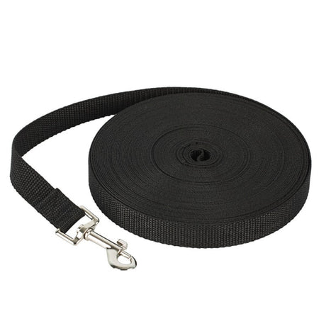 Dog Training Leash with 10m Length and 2m Max Extension for Small Medium Dogs Compatible with Camping Black Color