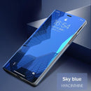 Samsung S21 FE Transparent Blue Full Body Protection Smart Case 360 Compatible with Samsung