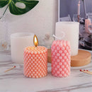 Cylindrical candle molds, 3D geometric modern DIY candle making molds, for di_max