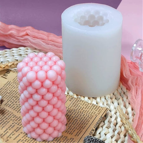 Cylindrical candle molds, 3D geometric modern DIY candle making molds, for di_max