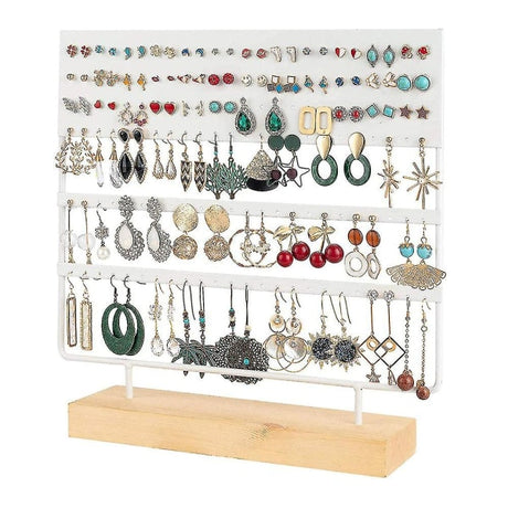 Earring Display Stand Holder Compatible with Ear Jewelry Organizer 6 Hooks