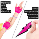 Retro Rose Red 80s Neon Dance Masquerade Accessories Set Women's Hen Party