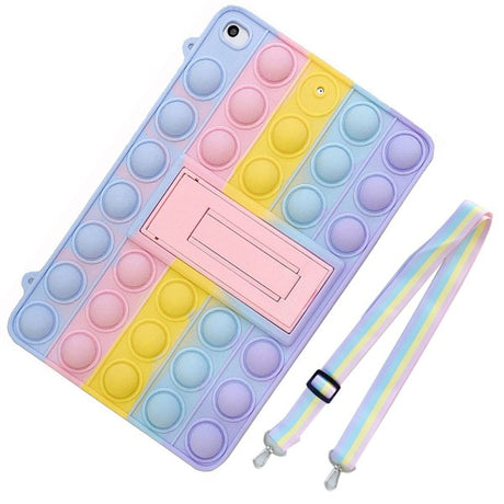 Compatible with iPad Mini 4 Tablet Case Bear Head Color with Lanyard