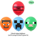 Minecraft Themed Birthday Party Balloons Banner Cake Decorations Set