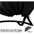 Barsinfi Oxford Zipper Hanging Chair Cover 190 X 115 Cm Waterproof Cover for Garden and Outdoor Furniture 190 X 115 Cm_max
