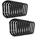 20 pcs Small Aluminum Carabiners D-ring Clips max