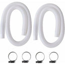 Pool Hose 2-Pack, 32mm Diameter 150cm Length for Above Ground Pools, Compatible with Intex 330 GPH 530 GPH 1000 GPH Pumps Black