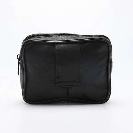 Genuine Leather Men's Waist Bag Pouch Belt Loop Card Holder Wallet with RFID Blocking
