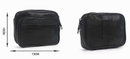 Genuine Leather Men's Waist Bag Pouch Belt Loop Card Holder Wallet with RFID Blocking