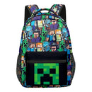 Minecraft Backpack for Boys Black School Bag Compatible with Creeper Zombie Skeleton Enderman \u0026 Cave Spider