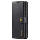 DG.MING Magnetic Wallet Case Compatible with Samsung Galaxy S22 Ultra Black 2-in-1
