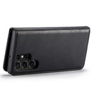 DG.MING Magnetic Wallet Case Compatible with Samsung Galaxy S22 Ultra Black 2-in-1