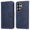 Samsung S25 Ultra PU Leather Wallet Case Blue Compatible with Samsung Multiple Colors