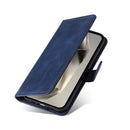Samsung S25 Ultra PU Leather Wallet Case Blue Compatible with Samsung Multiple Colors