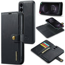 Magnetic Wallet for Samsung Galaxy S25 Edge Black Case 2-in-1 with Card Holder